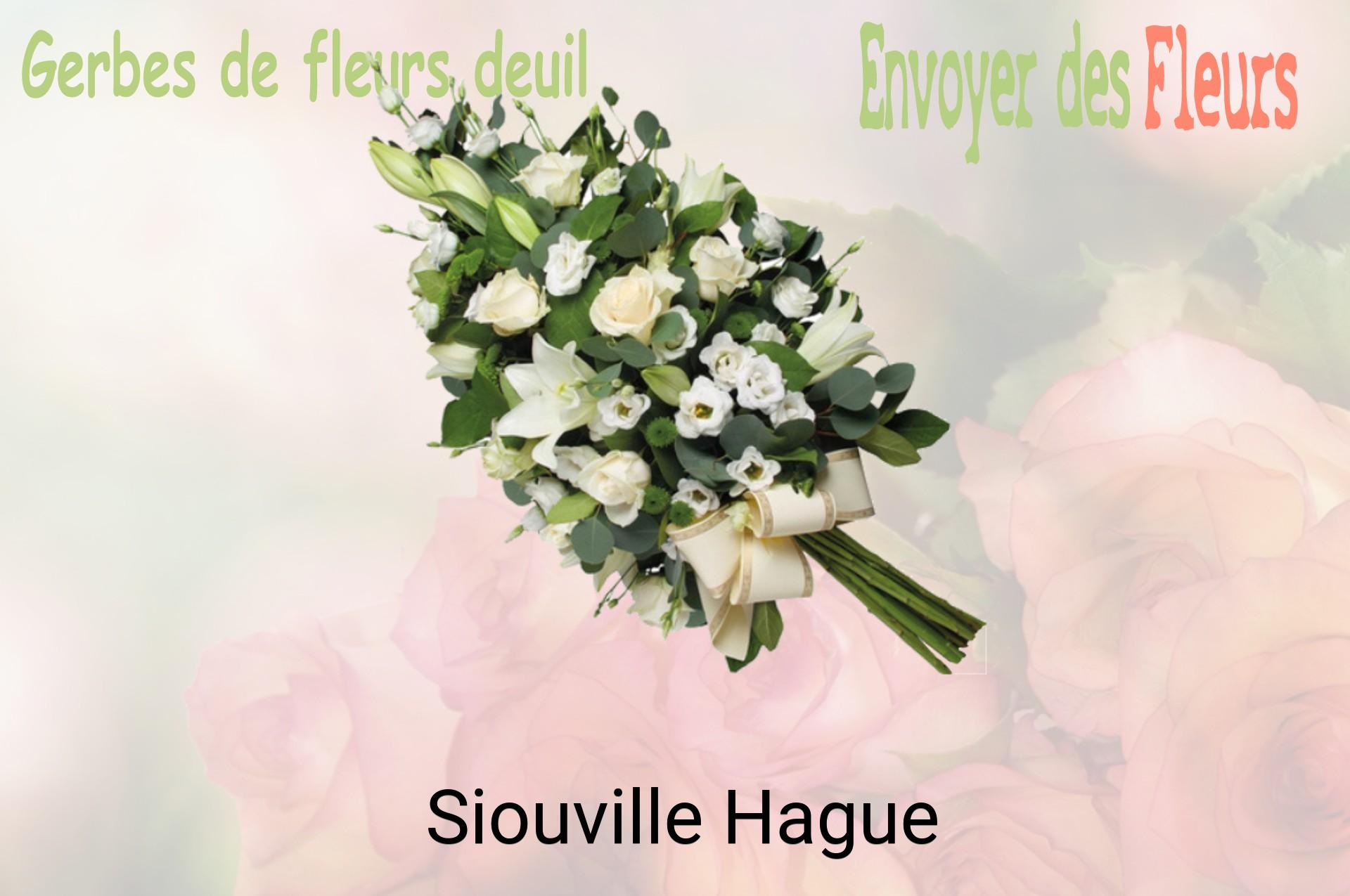 Gerbe de fleurs de deuil livrée à Siouville-Hague